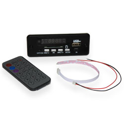 Фронтальная панель ZTV-CT02C + B MP3/FM/USB/SD,MMCcard/AUX/BT/пульт