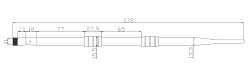 Antenna Wi-Fi 2.4G RP-SMA Male L=378mm 12dbi