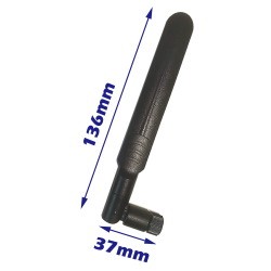 Antenna Wi-Fi 2.4G/5G SMA Male L=162mm 8dBi