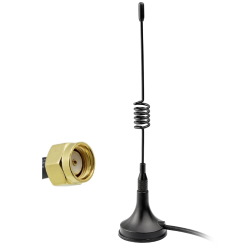 Антенна GSM-900/1800MHZ RP-SMA Male L=121mm 5dBi 3m кабель