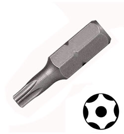 Бита звездочка TORX Tamper TT15 длина 25мм