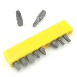 Set of 10 pcs screwdriver bits 1/4 