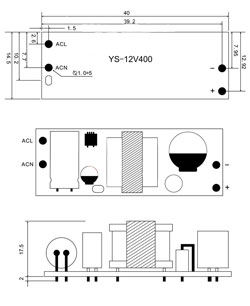 Блок живлення 5V 500mA 3W YS-U3S5L