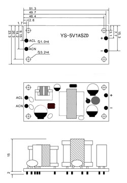 Блок живлення 5V 1A 5W YS-U5S5