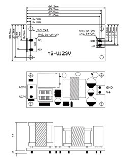 Блок живлення 5V 2A 10W YS-U12S5H