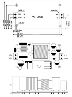 Блок живлення 12V 2A 24W YS-U20S12