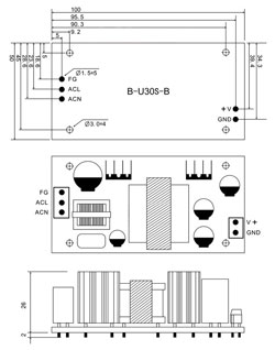 Блок питания 36V 1A 36W YS-U30S36