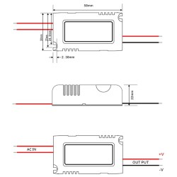 Power Supply 12V 500mA 5W YS-U5S12WB