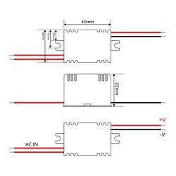 Блок питания 12V 250mA 3W YS-U3S12WB