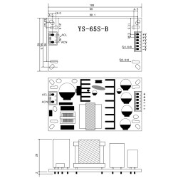 Блок живлення 12V 5.4A 65W YS-65S12CB