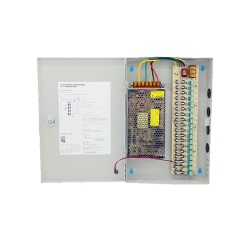 Power supply in box 12V 10A 18CH with Superpower lock