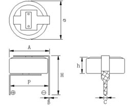 Supercapacitor 1.5F 5.5V SE-5R5155ZC   C-type