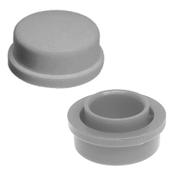 Cap  A105-6.4mm Gray