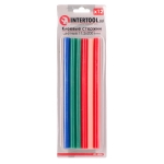 Hot melt glue,<gtran/> set of colored rods, 11 * 200mm, 12 pcs<gtran/>