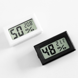 Electronic thermohygrometer  YS-11 panel rectangular BLACK