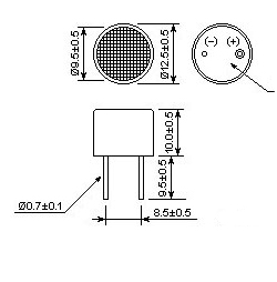 Ultrasonic sensor NU40C12T/R-1 (pair)