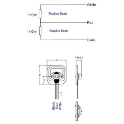  Sensor  load cell half-bridge up to 50kg