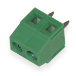 DC screw terminal block128V-5.0-02P pitch 5mm Green