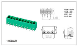 Клеммник разъемный 15EDCR-3.5-02P