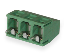 Screw terminal block XK127V-5.0-03P (steel) Green