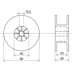 Котушка 86 мм