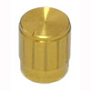 Handle on axle 6mm Star<gtran/> Gold D = 15mm H = 17mm<gtran/>