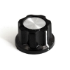 Handle on axle 6mm Star<gtran/> MF-A02 Black D = 23mm H = 13mm<gtran/>