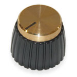 Ручка на ось 6мм Звезда MARSHALL STYLE KNOB,GOLD 6*18T