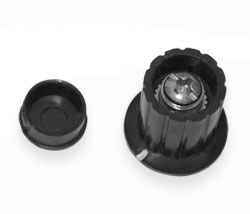 Potentiometer Knob  KYP16-16-4J black for 4mm axle