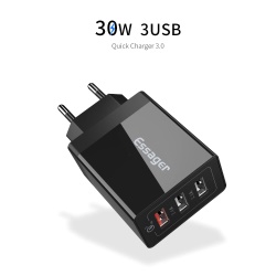 Зарядное USB QC3.0 Quick Charge 3xUSB 30W 5V/9V/12V белое