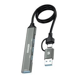 USB HUB Type-C 4 in 2