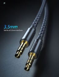 Cable Audio 3m, 3.5mm/3.5mm male-male gray