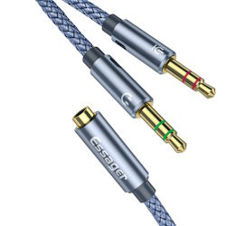 Cable Audio 0.25m 3.5/2x3.5mm jack male-female