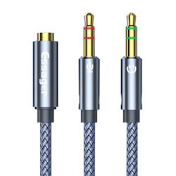 Cable Audio 0.25m 3.5/2x3.5mm jack male-female