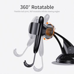  Car phone holder self-locking suction cup black