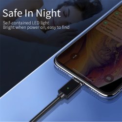 Кабель магнитный USB2.0 AM/B micro-USB 1м черная текстильн. оплетка