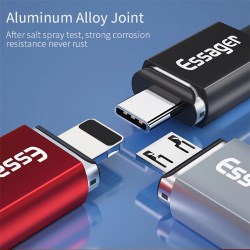 Кабель магнитный USB2.0 AM/B micro-USB 1м черная текстильн. оплетка