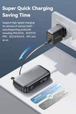 PowerBank 15000 mAh Energy Storage 65W чорний