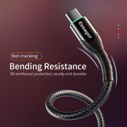 Кабель USB 2.0 AM/ Type-C 0.5м 3А в обплетенні чорний