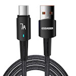 Кабель USB 2.0 AM/ Type-C 1м 7А Fully Compatible черный