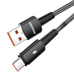 Cable USB 2.0 AM/ Type-C 1m 120W Sunset black