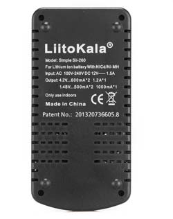  LiitoKala charger  SII-260 for Li-Ion/NiMh,/NiCd batteries