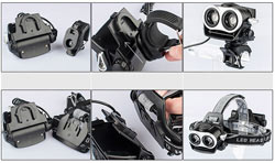  Bicycle headlamp  LOMON 3036 2хLED T6 USB powerbank