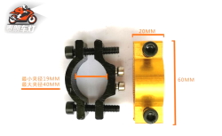 Кріпильний хомут для вело-мото-фари 19-40мм ЗОЛОТИСТИЙ