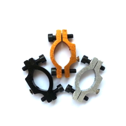 Fixing clamp for bike-moto-headlights 19-40mm BLACK