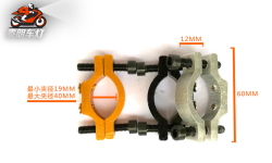Кріпильний хомут для вело-мото-фари 19-40мм ЧОРНИЙ
