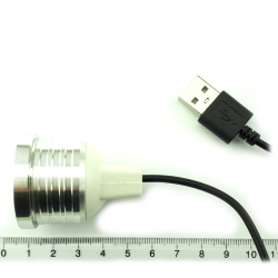 Ультрафіолетова лампа USB UV-LED-1  [5В, 1Вт, 360-395нм]