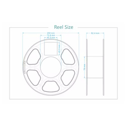 Plastic filament PETG 1.75mm color Transparent 1 kg