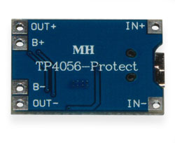 Module  Li-Ion Mini USB 5V 1A charge controller, protection