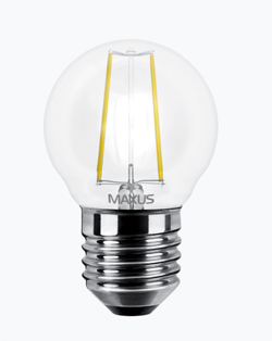 Лампа светодиодная MAXUS LED G45 FM 4W 4100K 220V E27